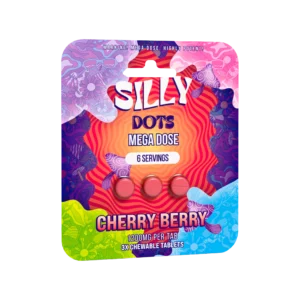 Silly Dots Mega Dose 1200mg Tabs | 3 Tabs | Cherry Berry