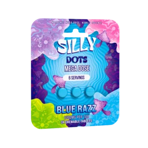 Silly Dots Mega Dose 1200mg Tabs | 3 Tabs | Blue Razz